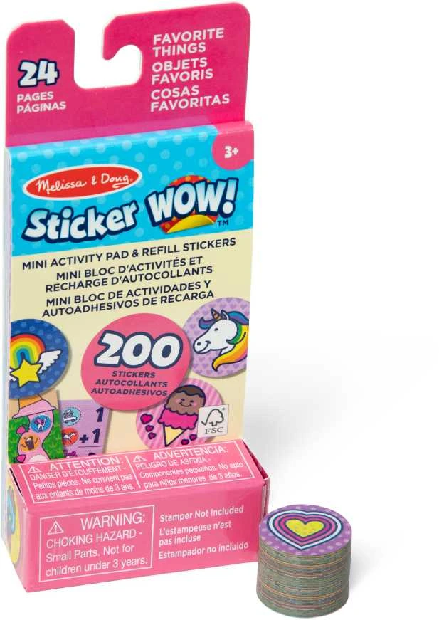 MELISSA & DOUG STICKER WOW! Lipdukai „Vienaragis“