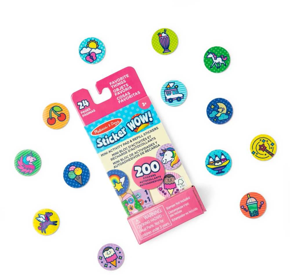 MELISSA & DOUG STICKER WOW! Lipdukai „Vienaragis“