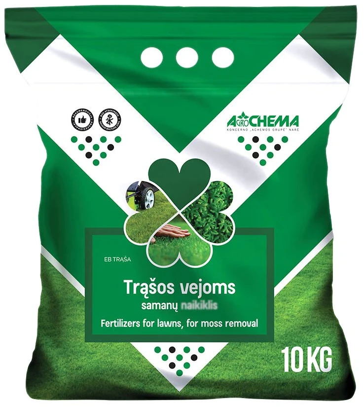Trąšos samanotoms vejoms Agrochema, 10 kg