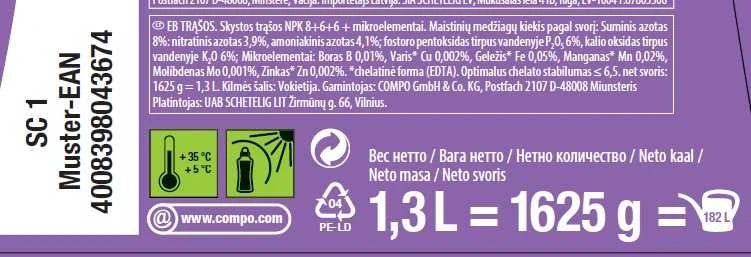 Kosmos FERTILIZER FOR BALCONY PLANTS 1,3L