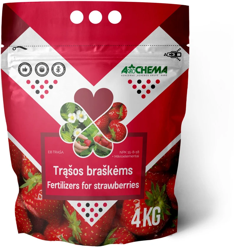 Agrochema Trąšos braškėms ir žemuogėms, 4kg