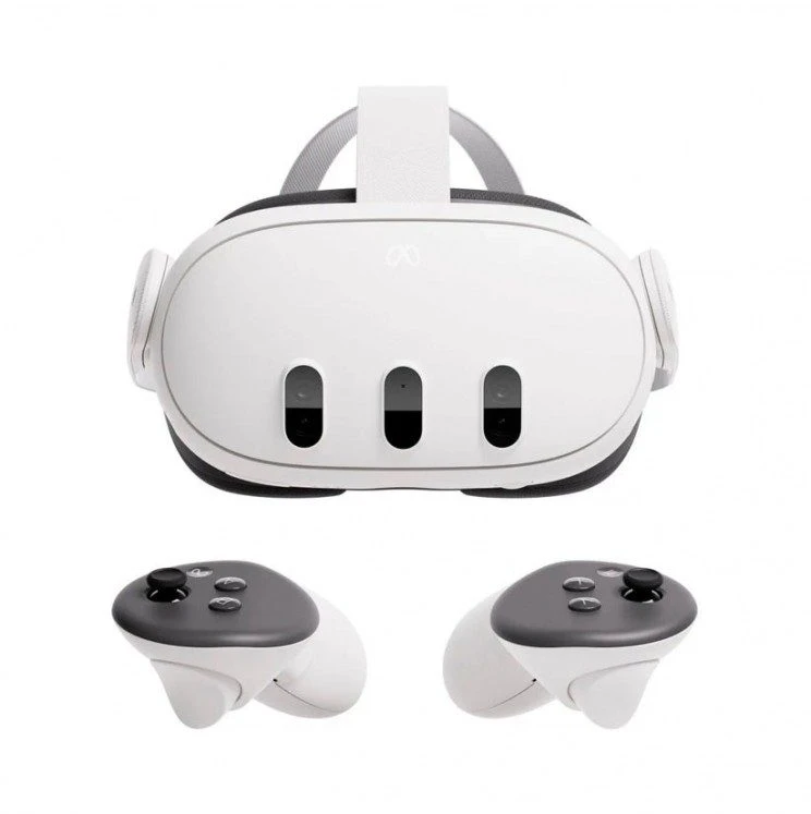 Virtualios realybės akiniai Meta Quest 3 512GB, Baltos spalvos