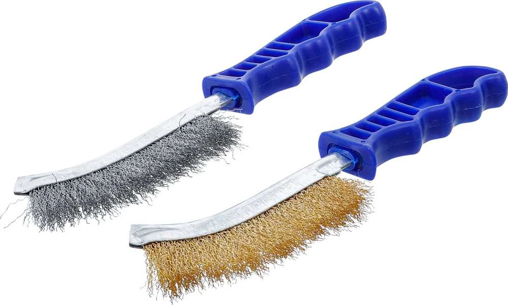 Bgs Technic Plieninių vielinių šepečių rinkinys | plienas ir žalvariu dengtas plienas | 260 mm | 2 vnt. (71033)