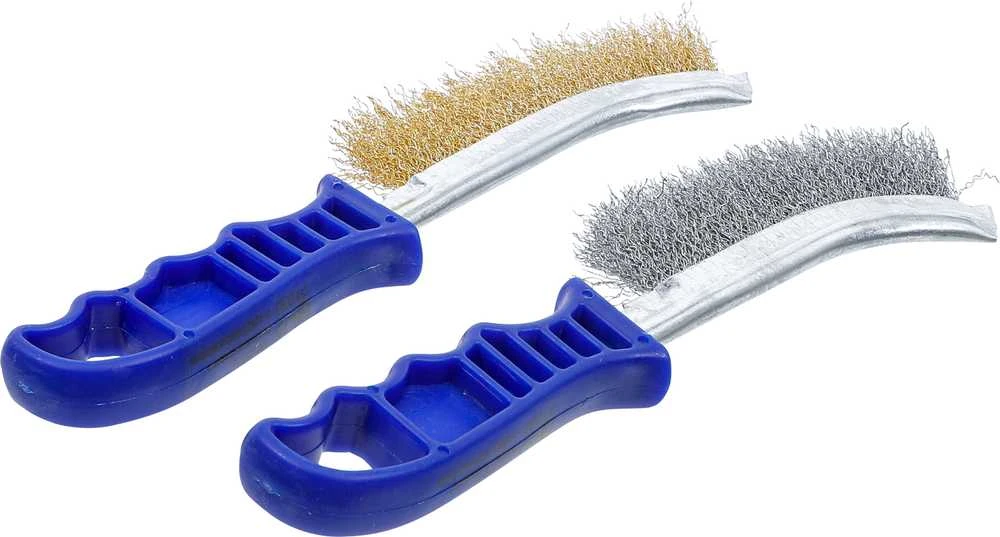 Bgs Technic Plieninių vielinių šepečių rinkinys | plienas ir žalvariu dengtas plienas | 260 mm | 2 vnt. (71033)