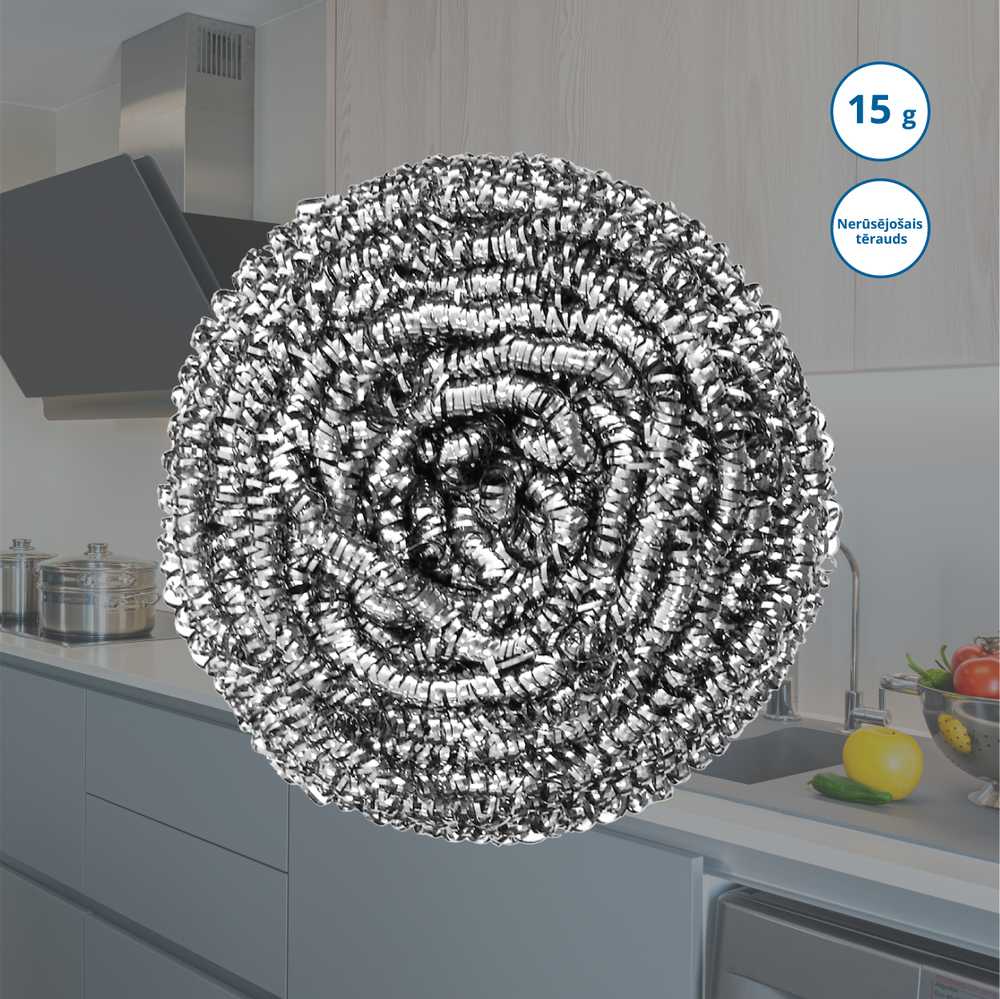 Thema Lux Sourcing STAINLESS STEEL SCRUBBER. 15G THEMALUX