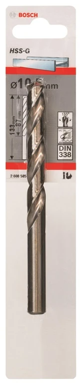 Grąžtas METAL DRILL BIT BOSCH 10.5X133MM HSS-G S