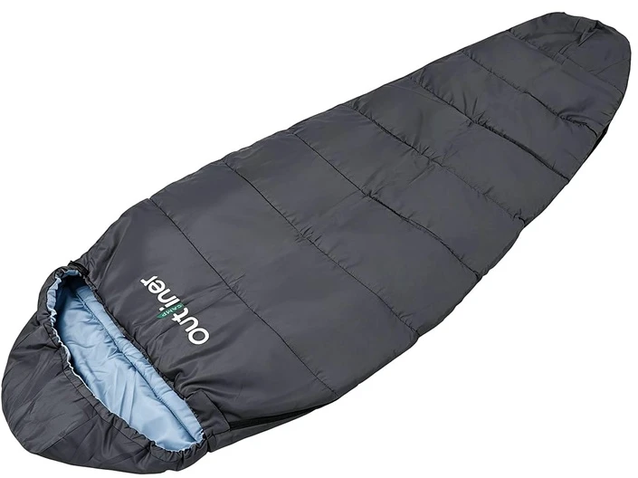 Miegmaišis Outliner. mėlynas. dešininis. 230 cm