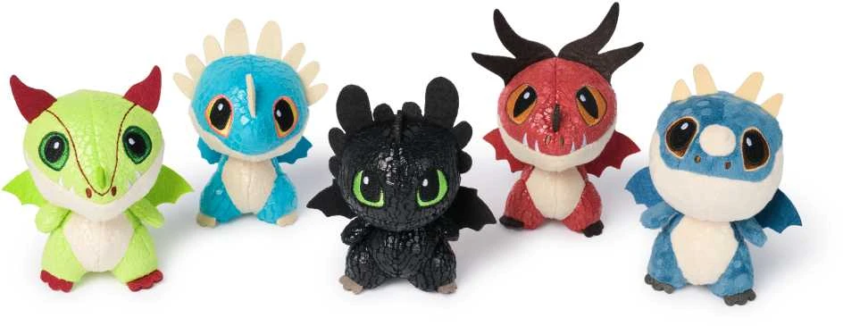 Pliušinis žaislas Dragons, ,spalva/dizainas parenkami atsitiktine tvarka,, 7.6 cm