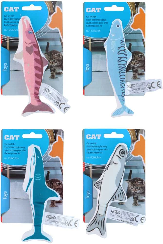 Minkštas žaislas katėms Pet Toys, spalva/dizainas parenkami atsitiktinai, 15,5 cm