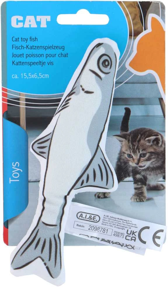 Minkštas žaislas katėms Pet Toys, spalva/dizainas parenkami atsitiktinai, 15,5 cm