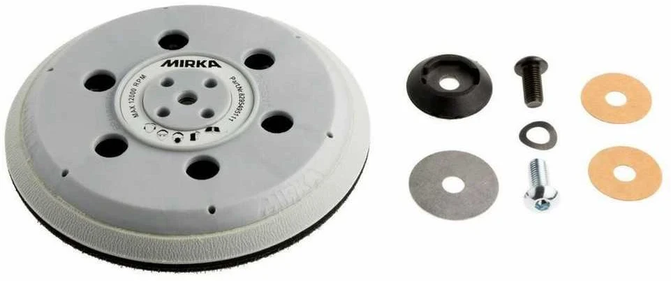 Šlifavimo padas Mirka UNI; 5/16''+M8; 150 mm; 61H; kietas