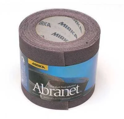 Šlifavimo tinklelio rulonas Mirka Abranet 545BY001803R; 115 mm x 10 m; P80
