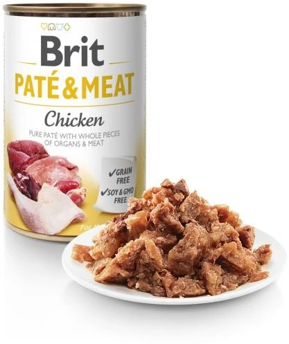 BRIT CARE Dog vištiena Pate & Meat 400g