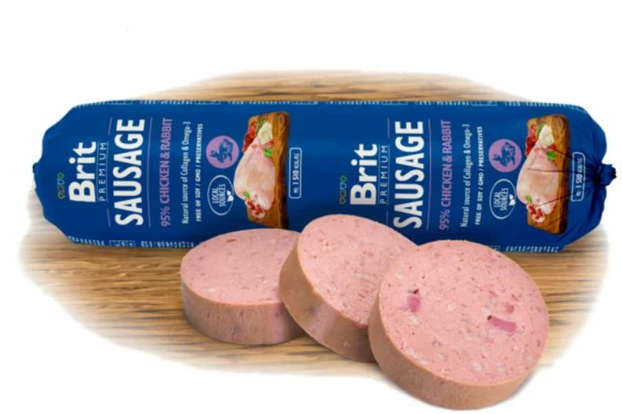 BRIT PREMIUM Dog dešra su vištiena, triušiena ir ryžiais 800g