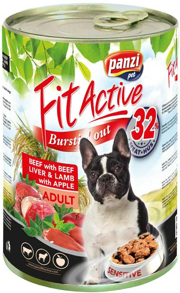 Fit Active Fit_Active KONSERVUOTAS ĖDALAS ŠUNIMS „FITACTIVE ėriena“ 1240 G