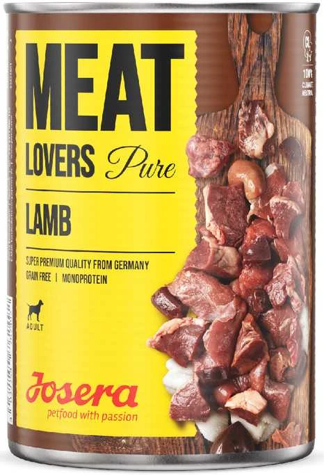 Josera Meat Lovers Pure ėriena konservuotas pašaras šunims su ėriena, 400g