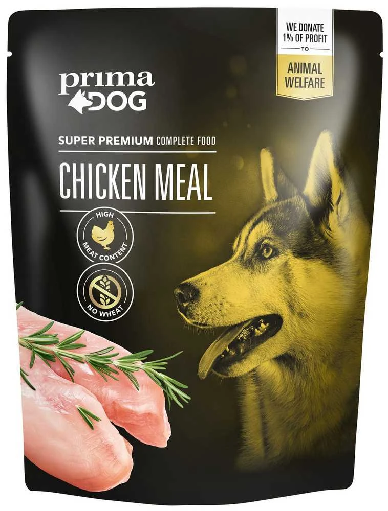 Šlapias šunų maistas Prima vištiena Meal 35-840, 0.6kg