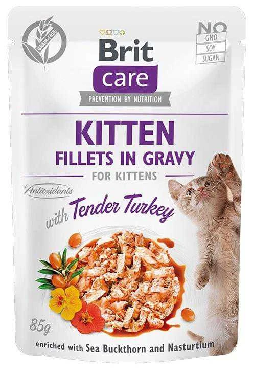 Brit Care Kitten Fillets in Gravy kalakutiena NEW 85 g