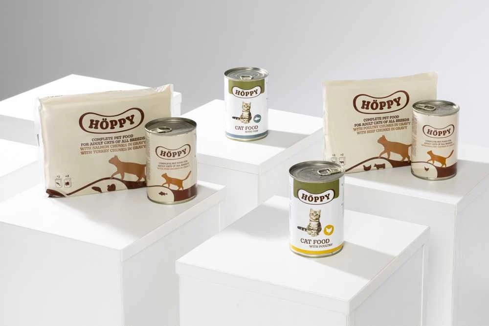 Šlapias kačių maistas HOPPY, 0.4kg, 4 vnt.
