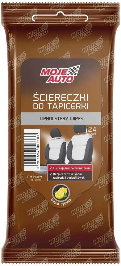 Moje_Auto Drėgnosios automobilių apmušalų servetėlės MOJE AUTO, 24 vnt