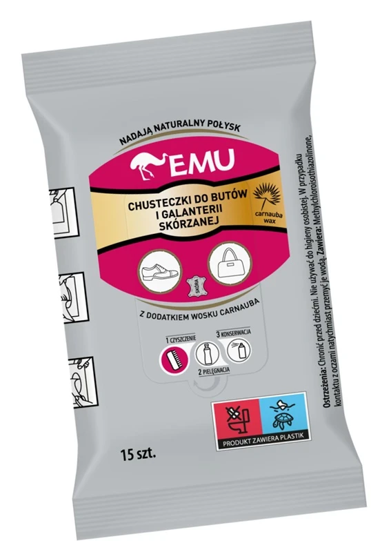 Drėgnos servetėlės EMU 15vnt.