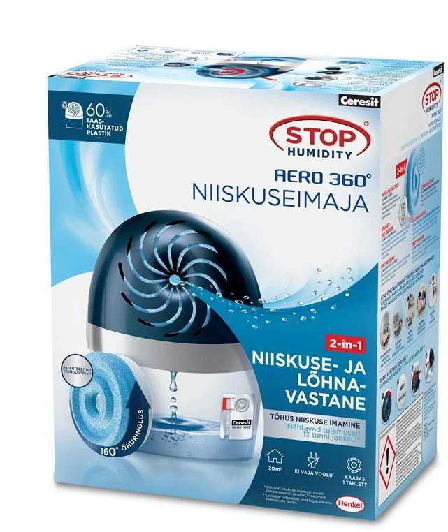 Sausintuvas Mitruma uzsūcējs Ceresit, neitrāla, 20 m², 450 g