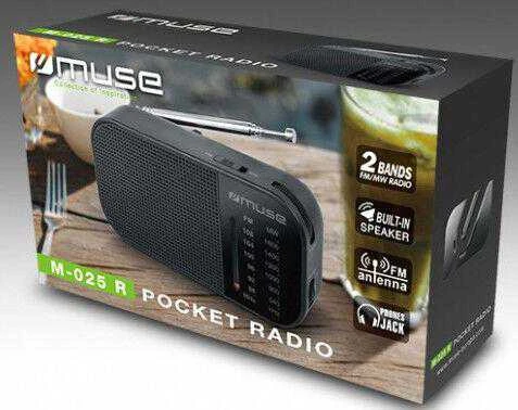 Nešiojamas radijo imtuvas Muse M-025 R, juoda sp.