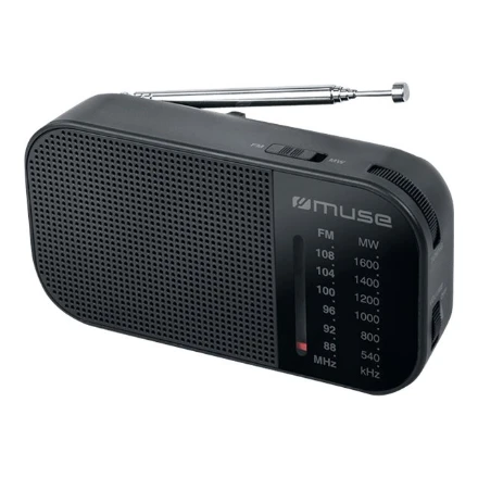 Nešiojamas radijo imtuvas Muse M-025 R, juoda sp.