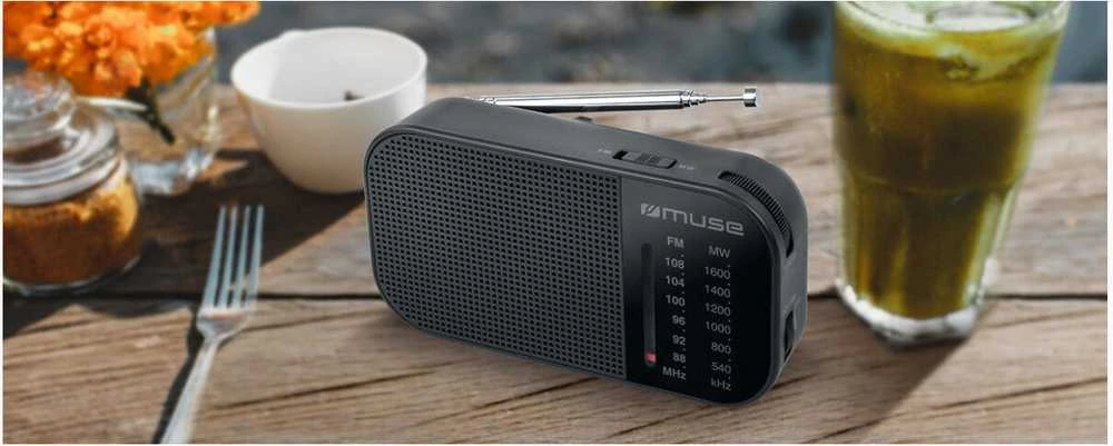 Nešiojamas radijo imtuvas Muse M-025 R, juoda sp.