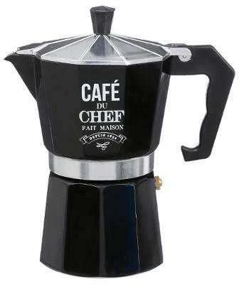 Mokas kafijas kanna SG Secret de Gourmet 134515, 0.25 l, melna krās.