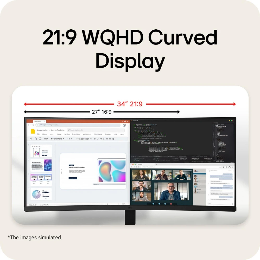 Monitorius LG 34U601B-B.AEUQ. VA. 120 Hz. WQHD. 34"