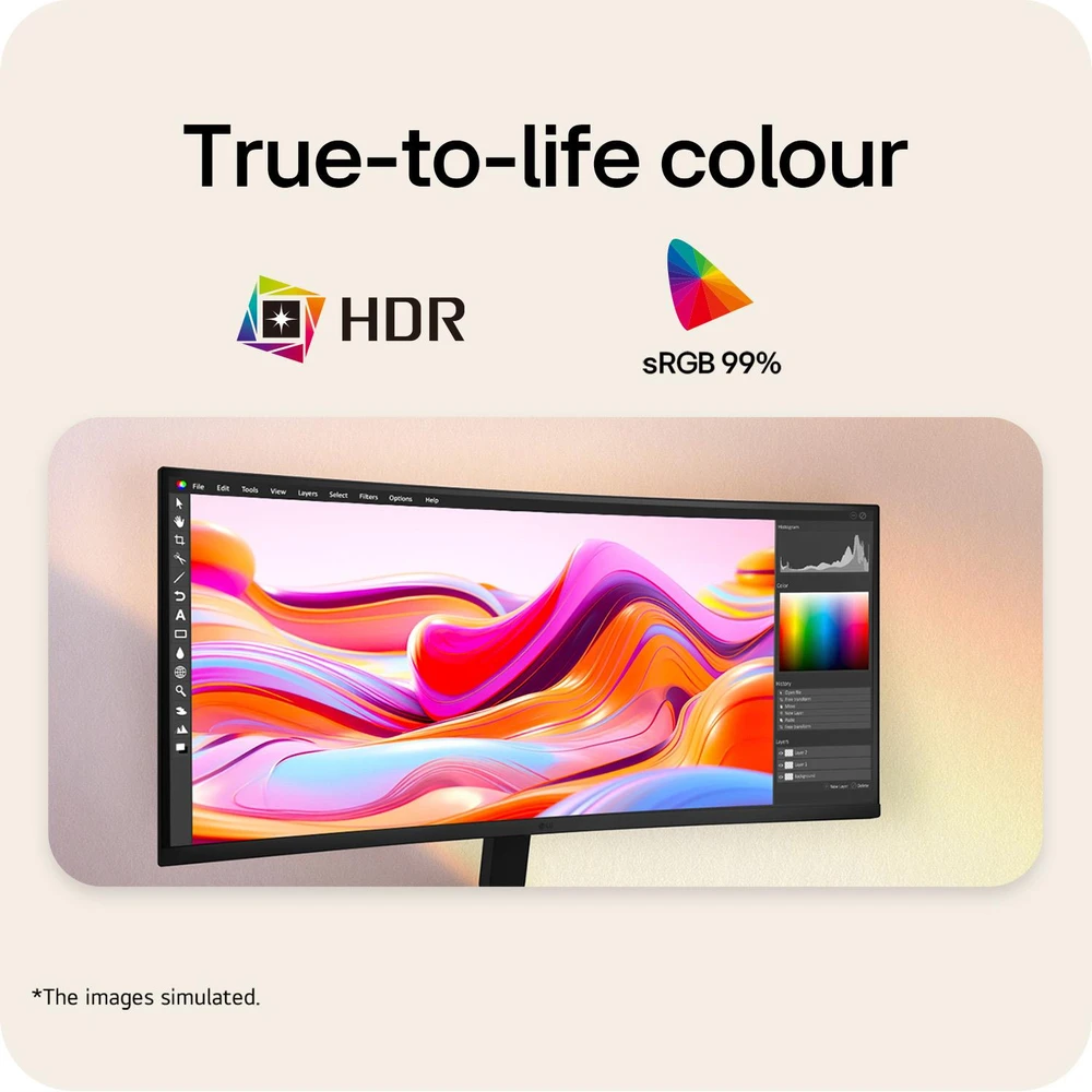 Monitorius LG 34U601B-B.AEUQ. VA. 120 Hz. WQHD. 34"