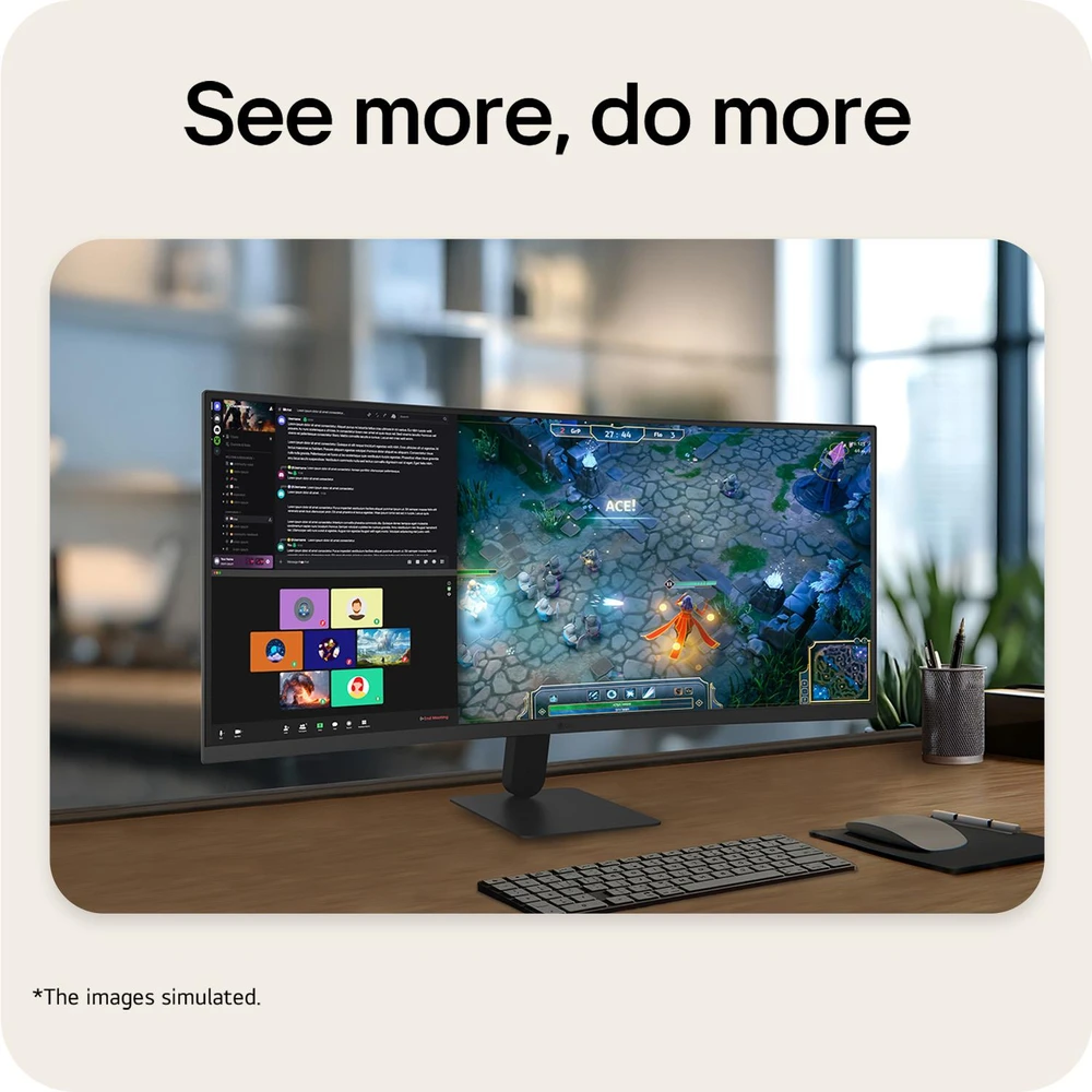 Monitorius LG 34U601B-B.AEUQ. VA. 120 Hz. WQHD. 34"