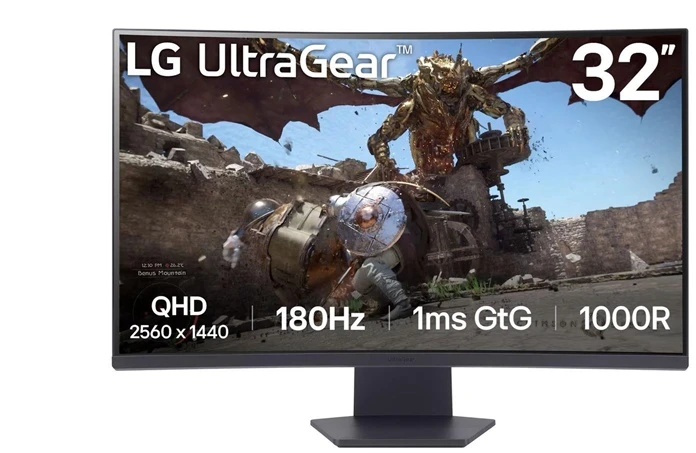 Monitorius LG UltraGear 32GS60QC-B.AEUQ VA 180 Hz QHD. 31.5"
