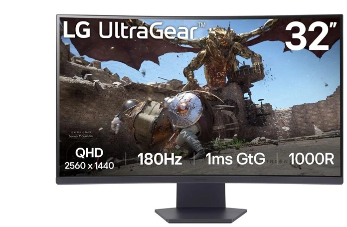 Monitorius LG UltraGear 32GS60QC-B.AEUQ VA 180 Hz QHD. 31.5"