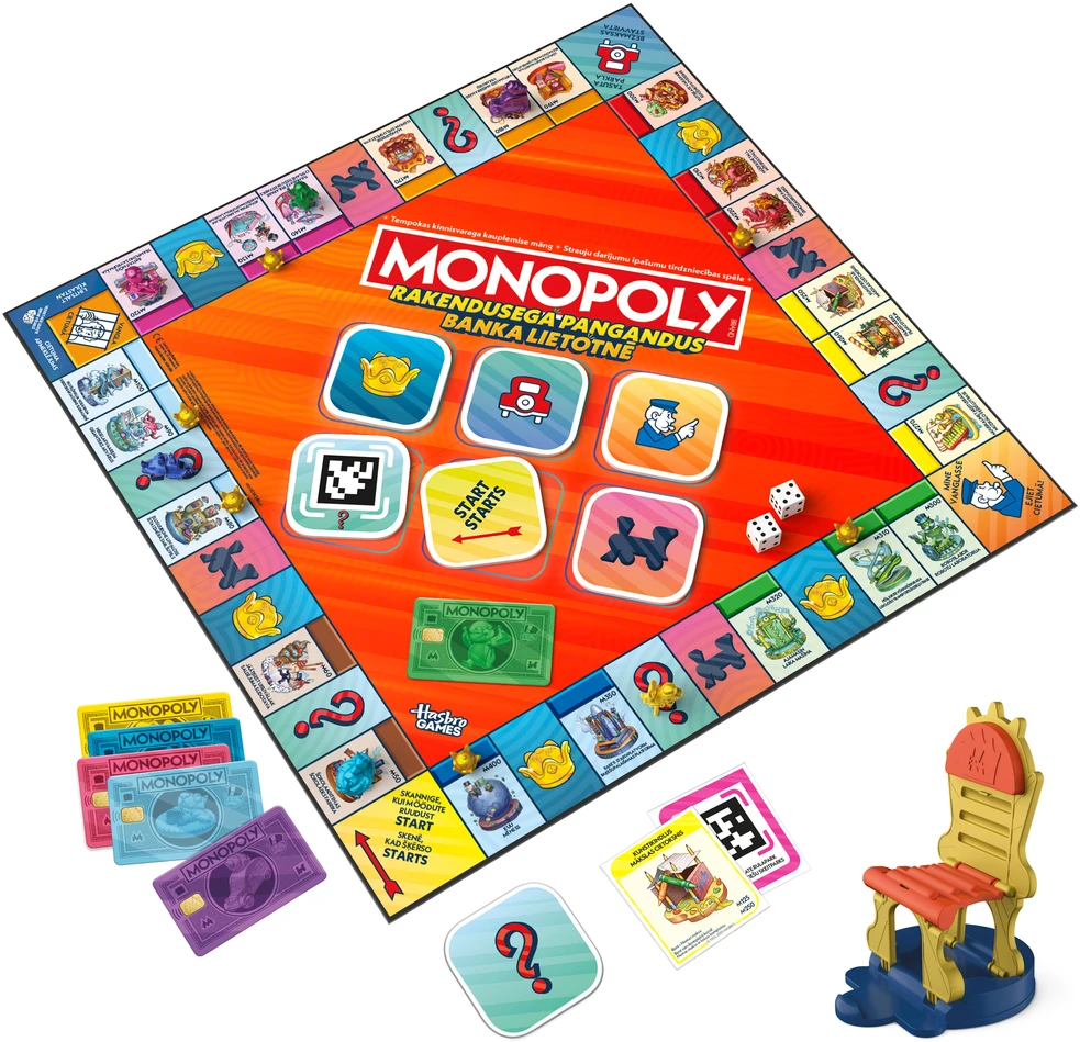 MONOPOLY Žaidimas „Monopolis: mobilioji bankininkystė“, estų/latvių k.