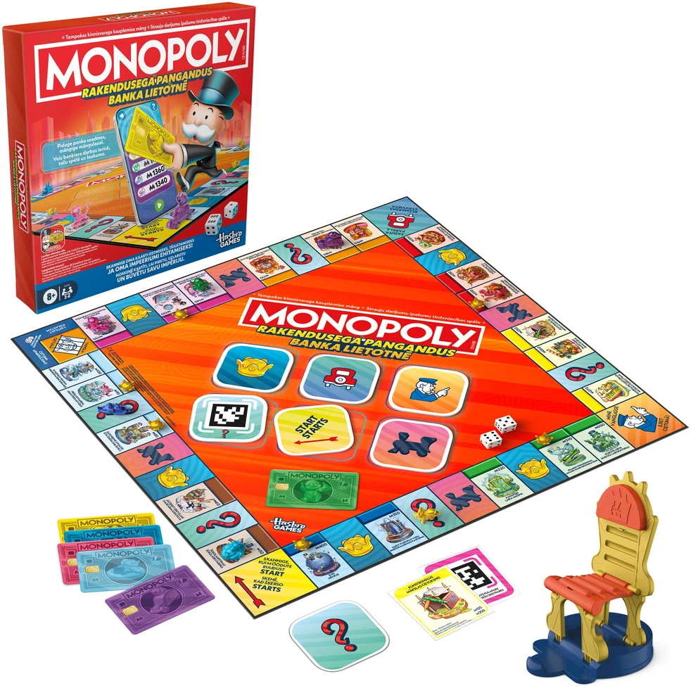 MONOPOLY Žaidimas „Monopolis: mobilioji bankininkystė“, estų/latvių k.