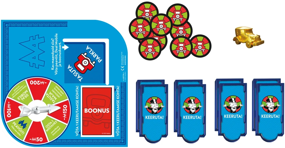 MONOPOLY Board game Free Parking Jackpot expansion ,In Estonian lang.,