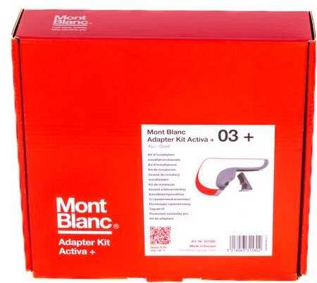 Mont Blanc Automobilio stogo bagažinės tvirtinimo detalių komplektas Montblanc 331480, 21 cm, 4 vnt.