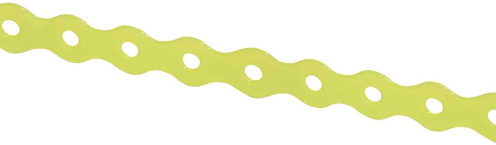 Arras Tvirtinimo juosta, perforuota, 12 x 0.7 mm, 3 m, geltona