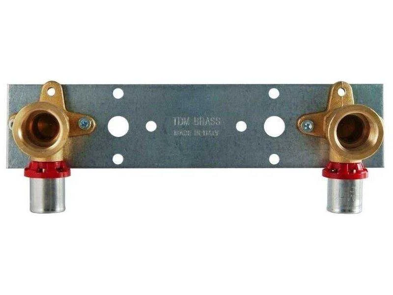 Tdm Brass Tdm_Brass Montažinė plokštė su presuojamom alkūnėm, D20-1/2″
