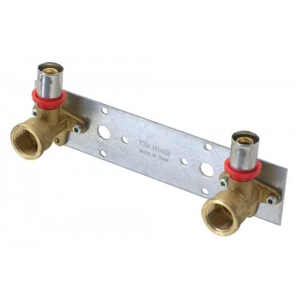 Tdm Brass Tdm_Brass Montažinė plokštė su presuojamom alkūnėm, D20-1/2″