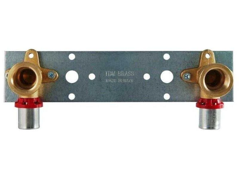 Tdm Brass Tdm_Brass Montažinė plokštė su presuojamom alkūnėm, D20-1/2″