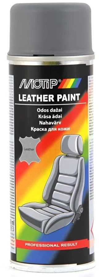 Motip læder og vinyl maling Grå 200ml