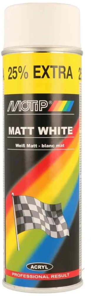 x MOTIP Dažai balti matiniai 500ml