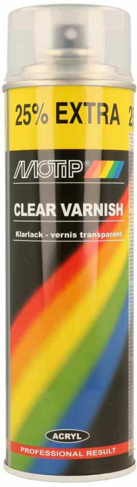 Skaidrus lakas CLEAR VARNISH blizgus 500 ml, Motip