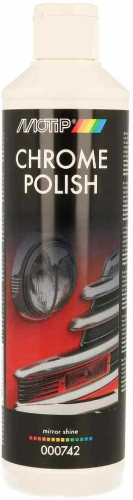 Chromuotų detalių valiklis CHROME POLISH 500ml, Motip