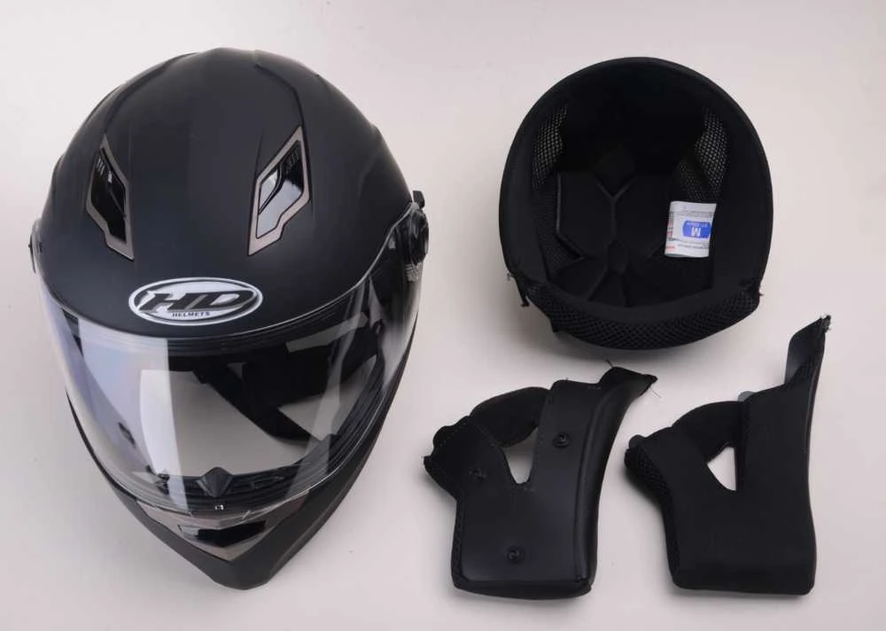 Nežinomas Motociklininko šalmas HD-09B, dydis XL, juodas