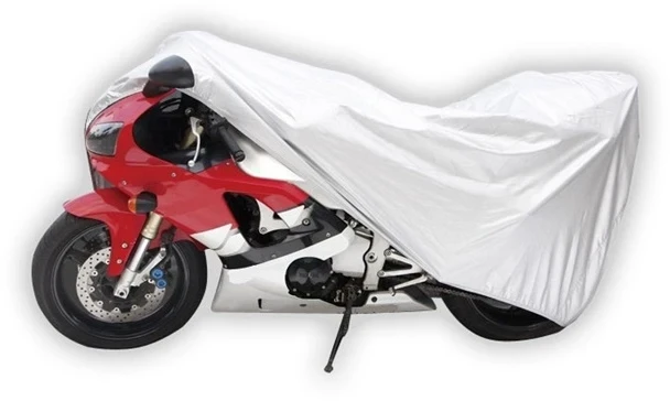 Motocikla pārsegs CM01003, L, 228 cm x 99 cm, balta krās.