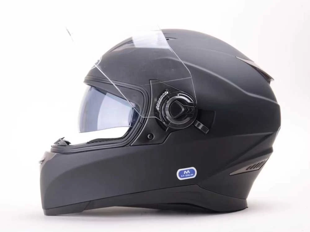 Nežinomas Motociklininko šalmas HD-09B, dydis M, juodas